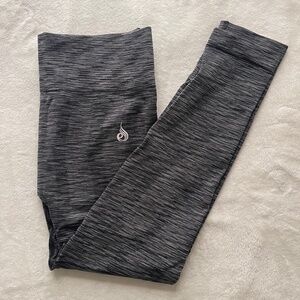 Ryderwear Evolve Black Grey Seamless High Waisted Leggings (M)